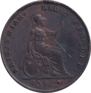 1853 FARTHING F 80 ( GVF ) - FARTHING - Cambridgeshire Coins