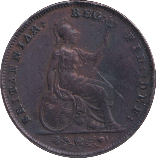 1853 FARTHING F 80 ( GVF ) - FARTHING - Cambridgeshire Coins