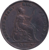1853 FARTHING F 80 ( GVF ) - FARTHING - Cambridgeshire Coins