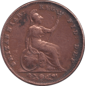 1853 FARTHING ( FINE ) - FARTHING - Cambridgeshire Coins