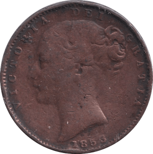 1853 FARTHING ( FINE ) - FARTHING - Cambridgeshire Coins