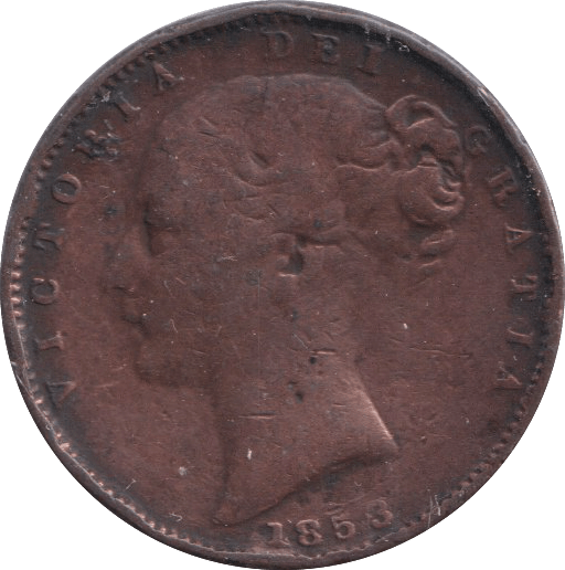 1853 FARTHING ( FINE ) - FARTHING - Cambridgeshire Coins