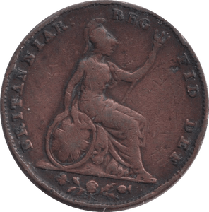 1853 FARTHING ( FINE ) - FARTHING - Cambridgeshire Coins