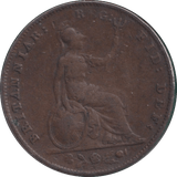 1853 FARTHING ( FINE ) - FARTHING - Cambridgeshire Coins