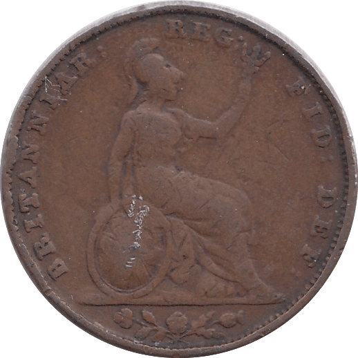 1853 FARTHING ( FINE ) - Farthing - Cambridgeshire Coins