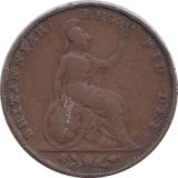 1853 FARTHING ( FINE ) - Farthing - Cambridgeshire Coins