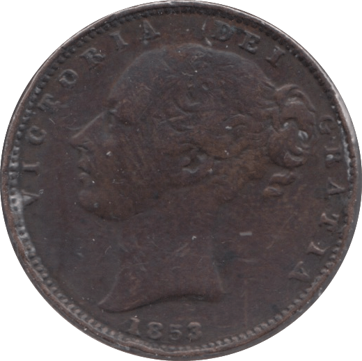 1853 FARTHING ( GF ) - FARTHING - Cambridgeshire Coins