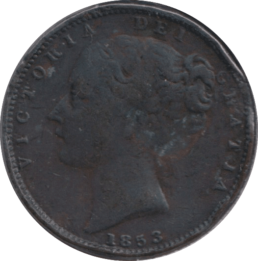 1853 FARTHING ( GF ) - FARTHING - Cambridgeshire Coins