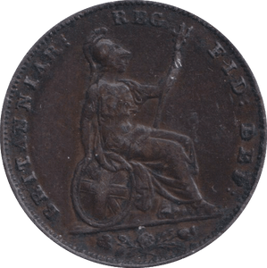 1853 FARTHING ( GVF ) - FARTHING - Cambridgeshire Coins