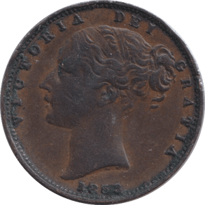 1853 FARTHING ( GVF ) - FARTHING - Cambridgeshire Coins