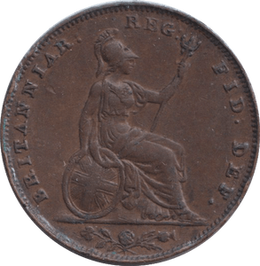 1853 FARTHING ( GVF ) - FARTHING - Cambridgeshire Coins