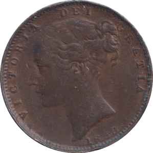 1853 FARTHING ( GVF ) - FARTHING - Cambridgeshire Coins
