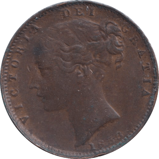 1853 FARTHING ( GVF ) - FARTHING - Cambridgeshire Coins