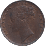 1853 FARTHING ( GVF ) - FARTHING - Cambridgeshire Coins