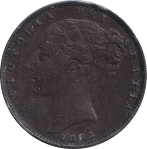 1853 FARTHING ( GVF ) - FARTHING - Cambridgeshire Coins