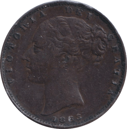1853 FARTHING ( GVF ) - FARTHING - Cambridgeshire Coins