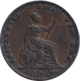 1853 FARTHING ( GVF ) - FARTHING - Cambridgeshire Coins