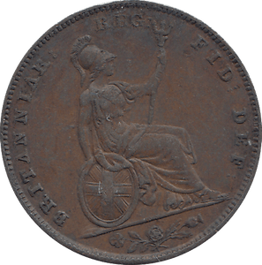 1853 FARTHING ( GVF ) - FARTHING - Cambridgeshire Coins