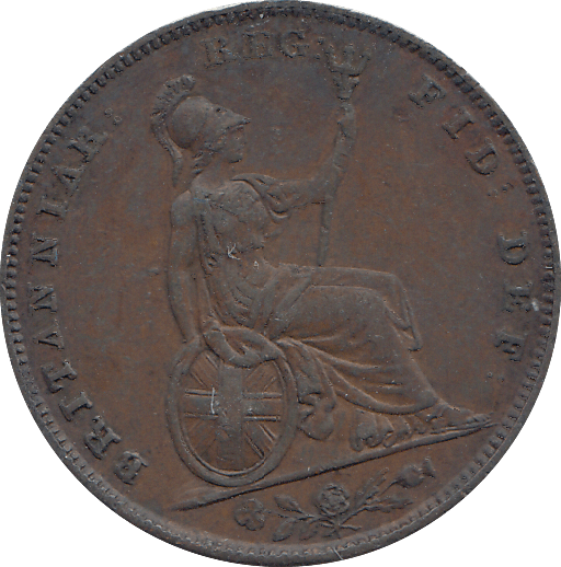 1853 FARTHING ( GVF ) - FARTHING - Cambridgeshire Coins