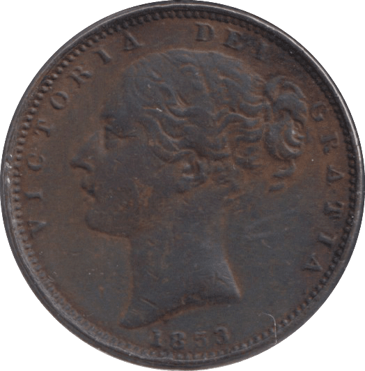 1853 FARTHING ( VF ) - FARTHING - Cambridgeshire Coins