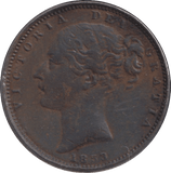 1853 FARTHING ( VF ) - FARTHING - Cambridgeshire Coins