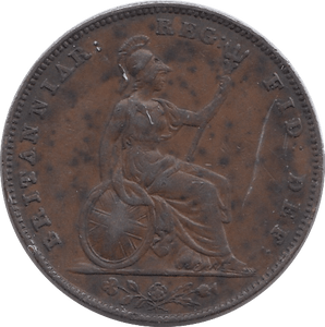 1853 FARTHING ( VF ) - Farthing - Cambridgeshire Coins