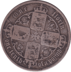 1853 FLORIN ( FINE ) - FLORIN - Cambridgeshire Coins