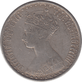 1853 FLORIN ( VF ) - FLORIN - Cambridgeshire Coins