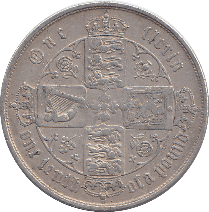 1853 FLORIN ( VF ) - FLORIN - Cambridgeshire Coins