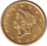 1853 GOLD ONE DOLLAR USA - GOLD WORLD COINS - Cambridgeshire Coins