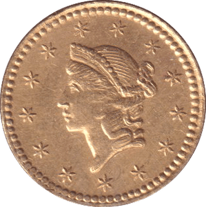 1853 GOLD ONE DOLLAR USA - GOLD WORLD COINS - Cambridgeshire Coins
