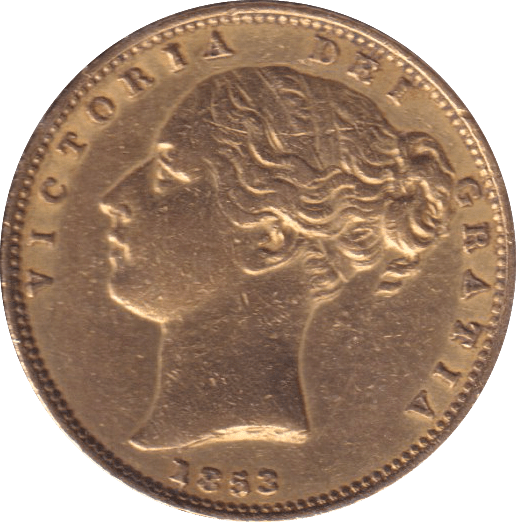 1853 GOLD SOVEREIGN ( GVF ) - SOVEREIGN - Cambridgeshire Coins