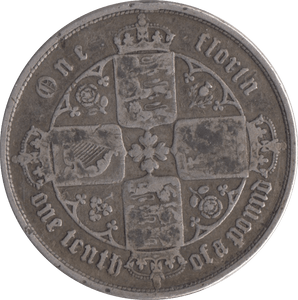 1853 GOTHIC FLORIN ( FINE ) - FLORIN - Cambridgeshire Coins