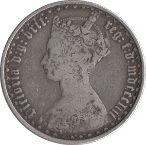 1853 GOTHIC FLORIN ( FINE ) - FLORIN - Cambridgeshire Coins