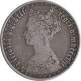 1853 GOTHIC FLORIN ( FINE ) - FLORIN - Cambridgeshire Coins