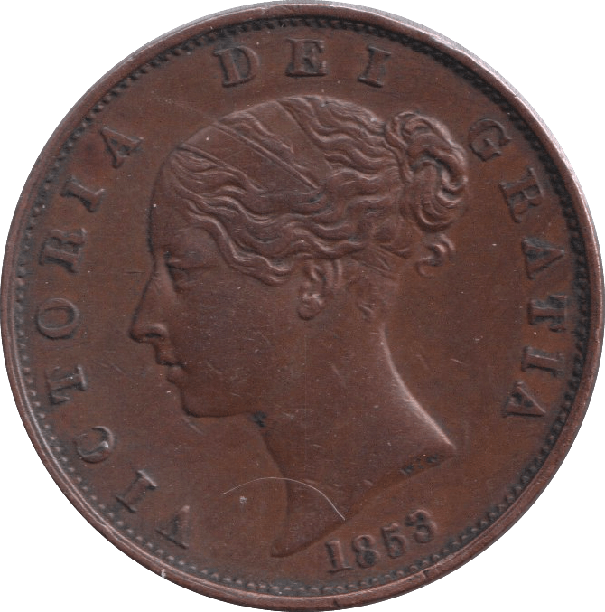 1853 HALF PENNY ( EF ) - HALFPENNY - Cambridgeshire Coins
