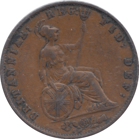 1853 HALF PENNY ( VF ) - WORLD COINS - Cambridgeshire Coins