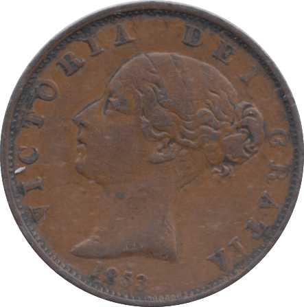 1853 HALF PENNY ( VF ) - WORLD COINS - Cambridgeshire Coins