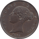 1853 HALFPENNY ( EF ) - HALFPENNY - Cambridgeshire Coins