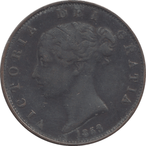 1853 HALFPENNY ( FINE ) - HALFPENNY - Cambridgeshire Coins