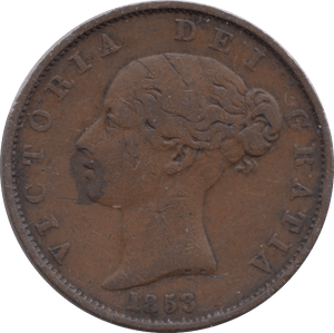 1853 HALFPENNY ( GF ) - Halfpenny - Cambridgeshire Coins