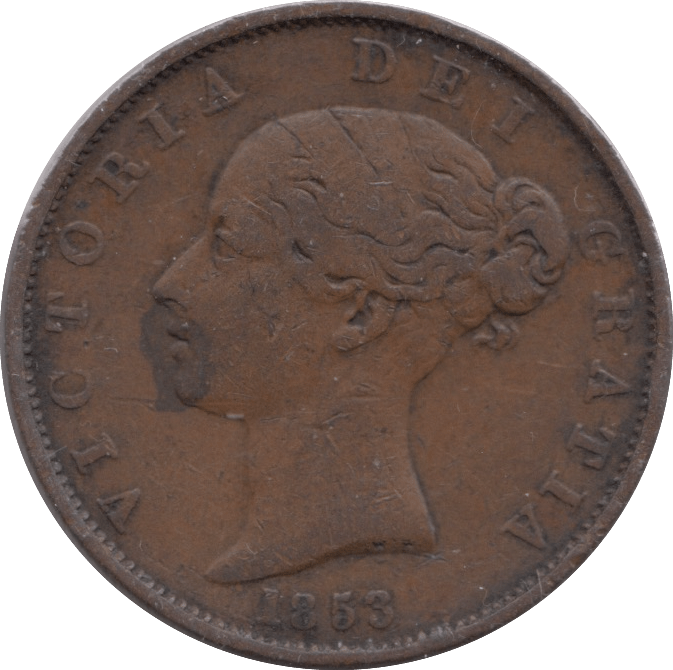 1853 HALFPENNY ( GF ) - Halfpenny - Cambridgeshire Coins