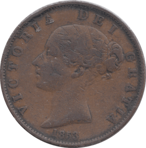 1853 HALFPENNY ( GF ) - HALFPENNY - Cambridgeshire Coins