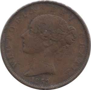 1853 HALFPENNY ( GF ) - Halfpenny - Cambridgeshire Coins
