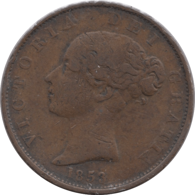 1853 HALFPENNY ( GF ) - Halfpenny - Cambridgeshire Coins