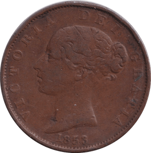 1853 HALFPENNY ( GF ) - HALFPENNY - Cambridgeshire Coins