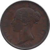 1853 HALFPENNY ( GVF ) - Halfpenny - Cambridgeshire Coins