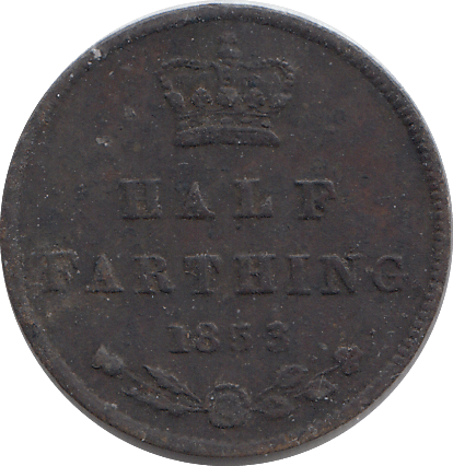 1853 HLF FARTHING F81 ( FINE ) - HALF FARTHING - Cambridgeshire Coins
