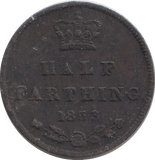 1853 HLF FARTHING F81 ( FINE ) - HALF FARTHING - Cambridgeshire Coins