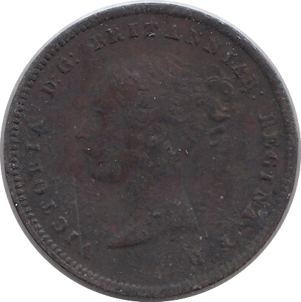 1853 HLF FARTHING F81 ( FINE ) - HALF FARTHING - Cambridgeshire Coins